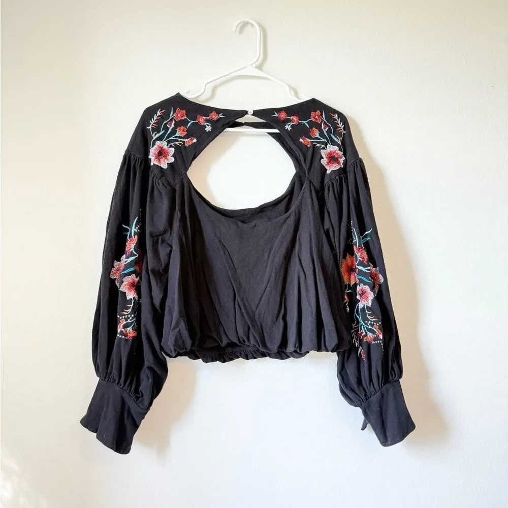 Free People Lita Embroidered Top